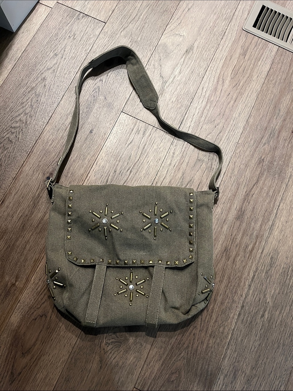 Vintage Steve Madden canvas messanger bag